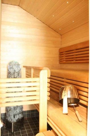 The attic apartment has also a sauna