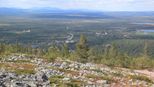 View from the hill of Levi in the summertime