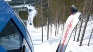 View from the gondola lift in Levi