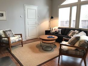 Bright living room of the apartment