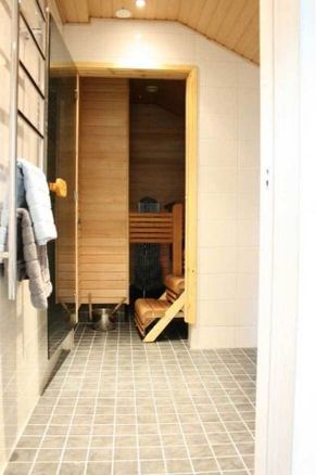 Sauna and shower